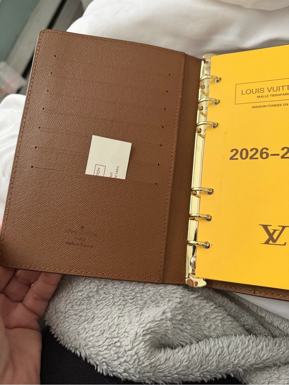 Brown Monogram Canvas Agenda Cover with Gold Snap 💛✨🤎 - Picture 5 of 7